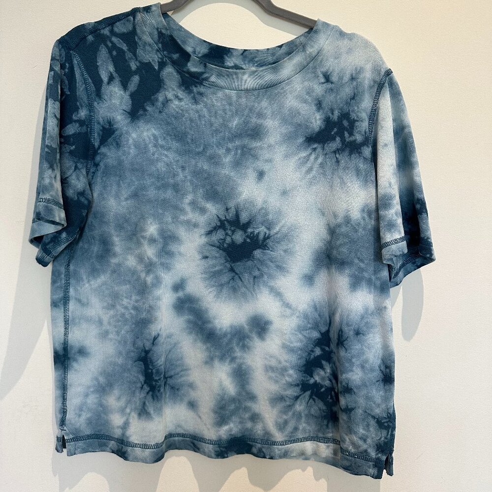 Faherty Go Easy Tee - Majolica Blue, Tie Dye